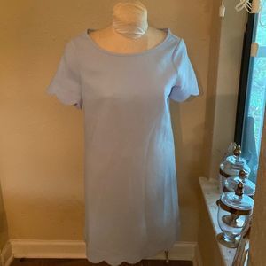 Pink Lily scalloped detail dress